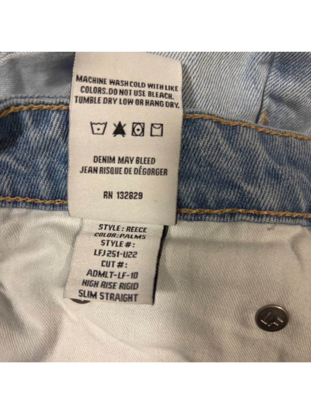 Lovers And Friends Reece High Rise Slim Straight Jeans Size 30 - Picture 8 of 9